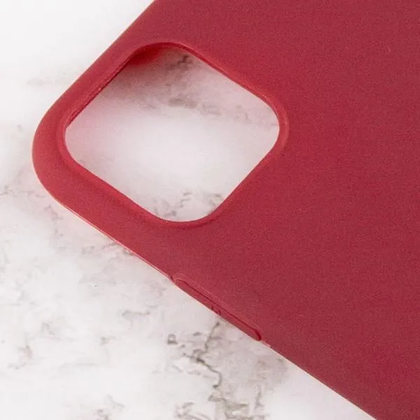 Силиконовый чехол Candy для Apple iPhone 14 Plus (6.7") — Бордовый — фото 3