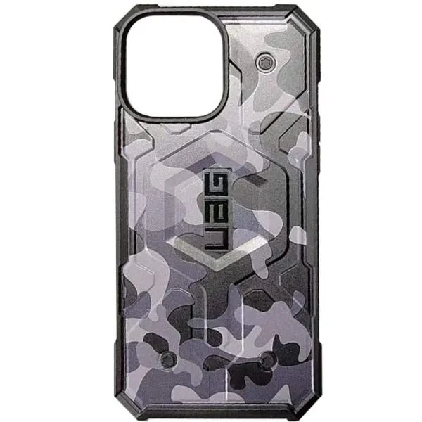 Ударопрочный чехол UAG Pathfinder with MagSafe Camo для Apple iPhone 14 Plus / 15 Plus (6.7") — Серый — фото 1