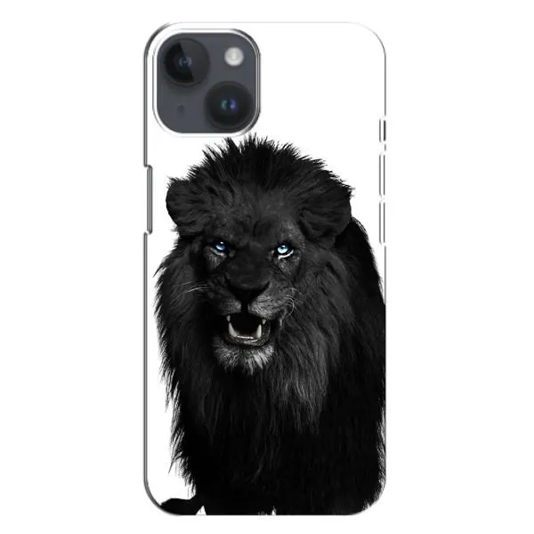 Чехол с принтом «Черный ЛЕВ» для iPhone 14 Plus