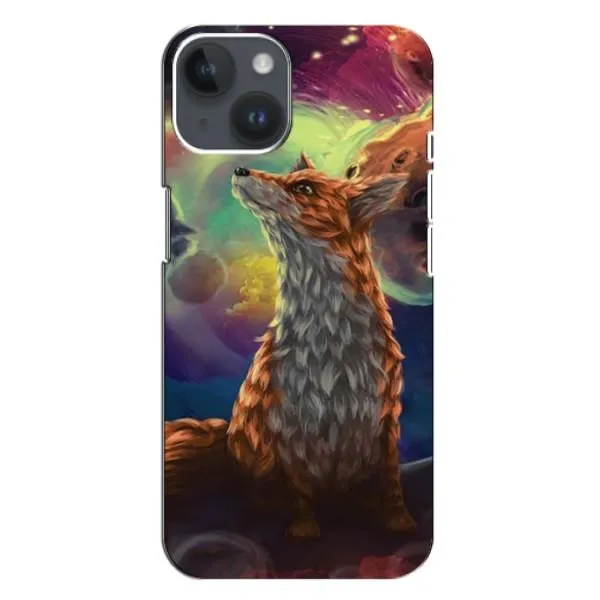Чехол с принтом «Лисица в космосе» для iPhone 14 Plus