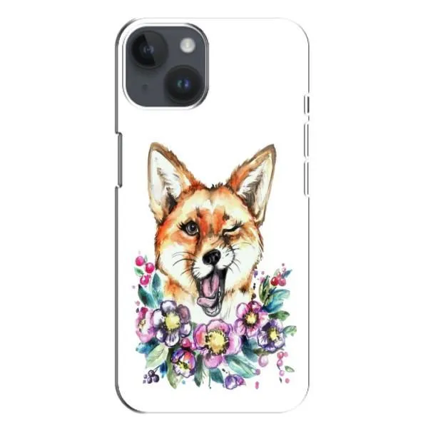 Чехол с принтом «Веселая лисичка» для iPhone 14 Plus