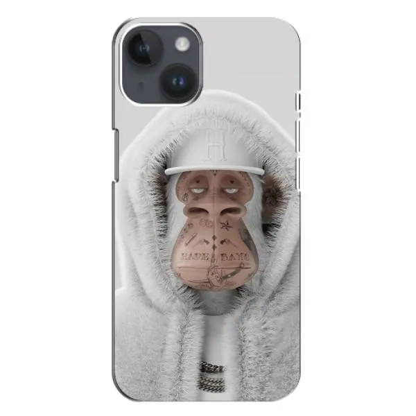 Чехол с принтом «обезьяна NFT в тату» для iPhone 14 Plus