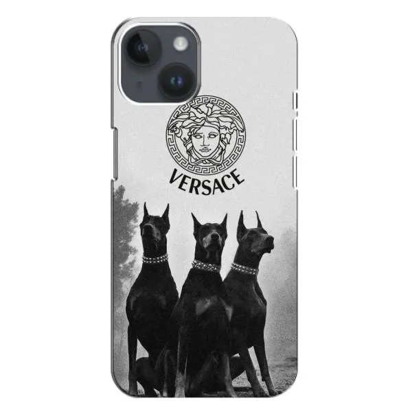 Чохол з принтом «Доберман Версаче» для iPhone 14 Plus