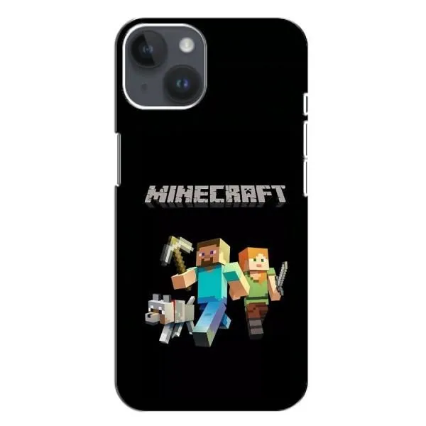 Чехол с принтом «герои Minecraft» для iPhone 14 Plus