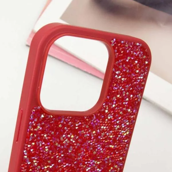 TPU чехол Bling World Rock Diamond для Apple iPhone 14 Pro Max (6.7") — Красный — фото 2
