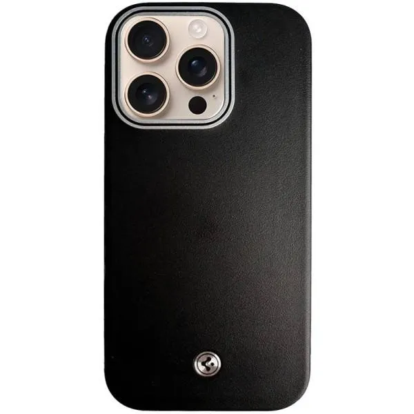 Чохол SGP PC+Leather with MagSafe для Apple iPhone 14 Pro Max (6.7") — Чорний — фото 1