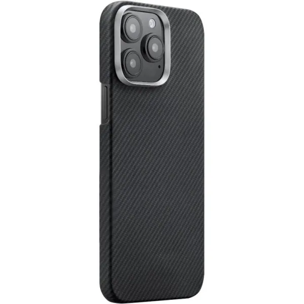 Чехол PC Carbon Protection Slim with Magnetic Fit для Apple iPhone 14 Pro Max (6.7") — Черный — фото 1