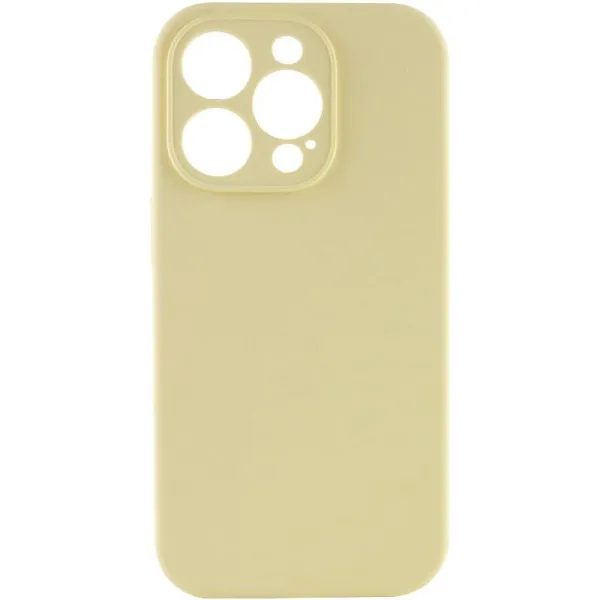 Чехол Silk Full Camera Protective (AA) NO LOGO для Apple iPhone 14 Pro Max (6.7") — Желтый — фото 1
