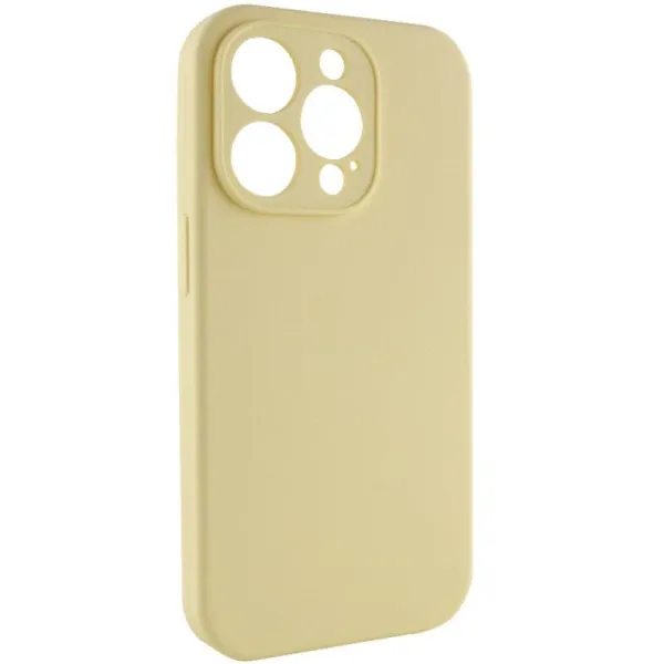 Чехол Silk Full Camera Protective (AA) NO LOGO для Apple iPhone 14 Pro Max (6.7") — Желтый — фото 2