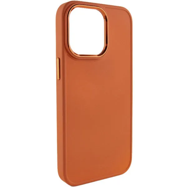 TPU чехол Bonbon Metal Style для Apple iPhone 14 Pro Max (6.7") — Оранжевый — фото 1