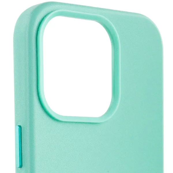 Шкіряний чохол Leather Case (AA Plus) with Magnetic Fit для Apple iPhone 14 Pro Max (6.7") — Небесно блакитний — фото 3 Шкіряний чохол Leather Case (AA Plus) with Magnetic Fit для Apple iPhone 14 Pro Max (6.7") — Небесно блакитний — фото 3