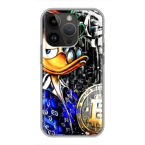 Чохол з принтом «Біткойн Скрудж» для iPhone 14 Pro Max