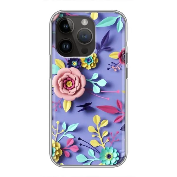 Чехол с принтом «Цветочный дизайн» для iPhone 14 Pro Max