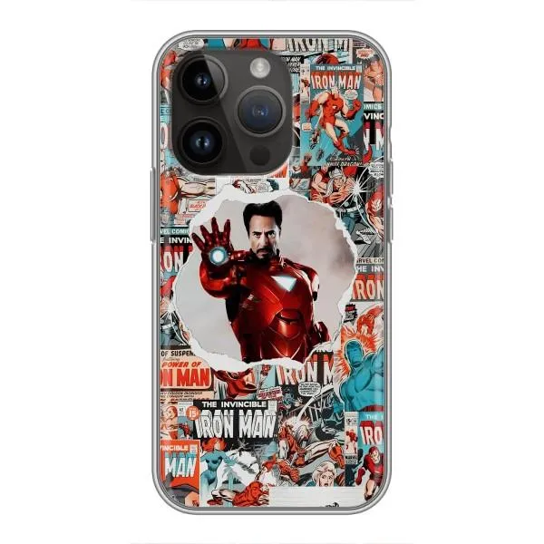 Чехол с принтом «Айронмен» для iPhone 14 Pro Max