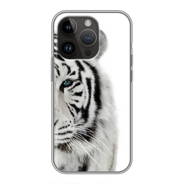 Чехол с принтом «Белый Тигр» для iPhone 14 Pro Max