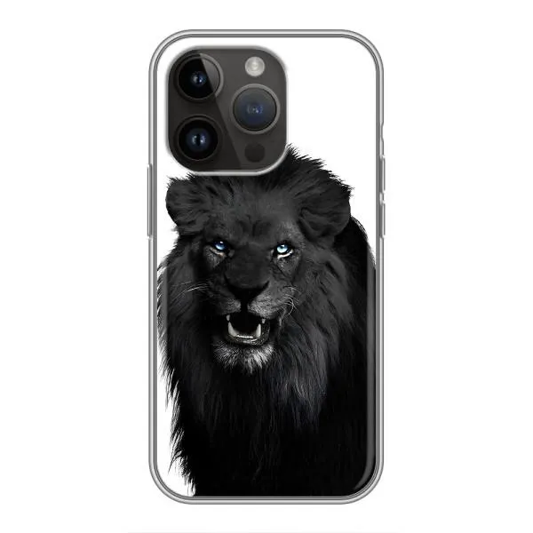 Чехол с принтом «Черный ЛЕВ» для iPhone 14 Pro Max
