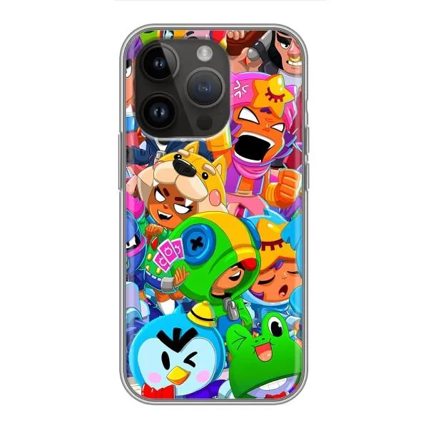 Чехол с принтом «Герои Бравл Старс» для iPhone 14 Pro Max
