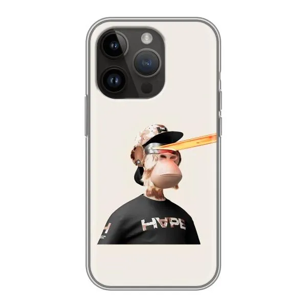 Чехол с принтом «обезьяна NFT в очках» для iPhone 14 Pro Max