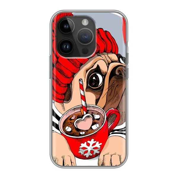 Чехол с принтом «Собачка в шапке» для iPhone 14 Pro Max Чехол с принтом «Собачка в шапке» для iPhone 14 Pro Max