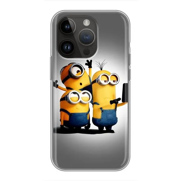 Чехол с принтом «Три миньона» для iPhone 14 Pro Max