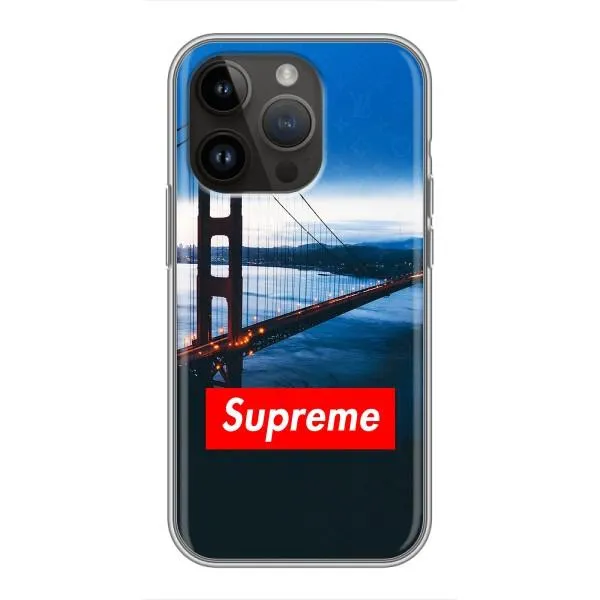 Чехол с принтом «Стиль Supreme» для iPhone 14 Pro Max
