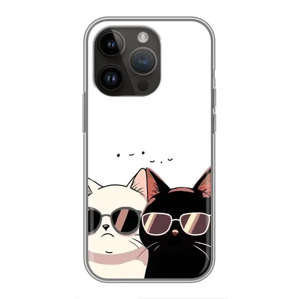 Чехол с принтом «Коты в очках» для iPhone 14 Pro Max Чехол с принтом «Коты в очках» для iPhone 14 Pro Max