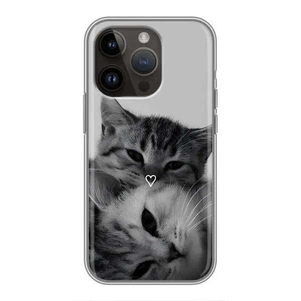 Чехол с принтом «Пара котов» для iPhone 14 Pro Max Чехол с принтом «Пара котов» для iPhone 14 Pro Max