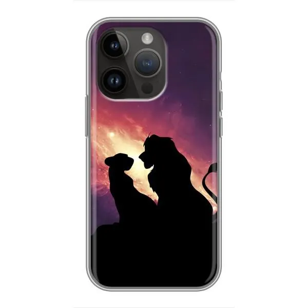 Чохол з принтом «Силует Сімба і Налу» для iPhone 14 Pro Max