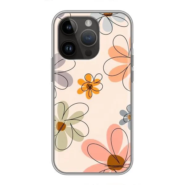 Чехол с принтом «Разноцветные цветы» для iPhone 14 Pro Max