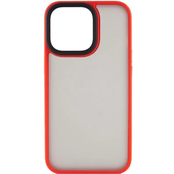 TPU+PC чохол Metal Buttons для Apple iPhone 14 Pro (6.1") — Червоний — фото 1 TPU+PC чохол Metal Buttons для Apple iPhone 14 Pro (6.1") — Червоний — фото 1