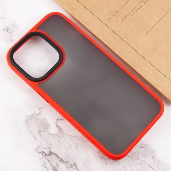 TPU+PC чохол Metal Buttons для Apple iPhone 14 Pro (6.1") — Червоний — фото 4 TPU+PC чохол Metal Buttons для Apple iPhone 14 Pro (6.1") — Червоний — фото 4