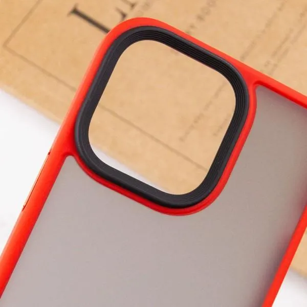 TPU+PC чохол Metal Buttons для Apple iPhone 14 Pro (6.1") — Червоний — фото 5 TPU+PC чохол Metal Buttons для Apple iPhone 14 Pro (6.1") — Червоний — фото 5