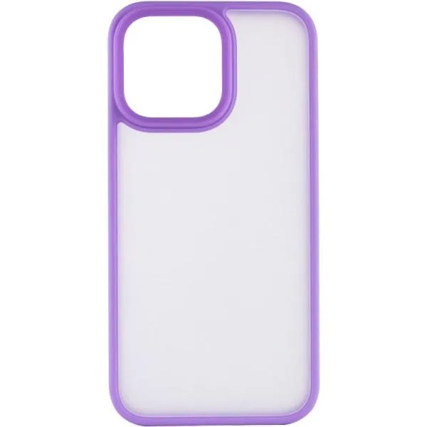 TPU+PC чехол Metal Buttons для Apple iPhone 14 Pro (6.1") — Сиреневый — фото 2
