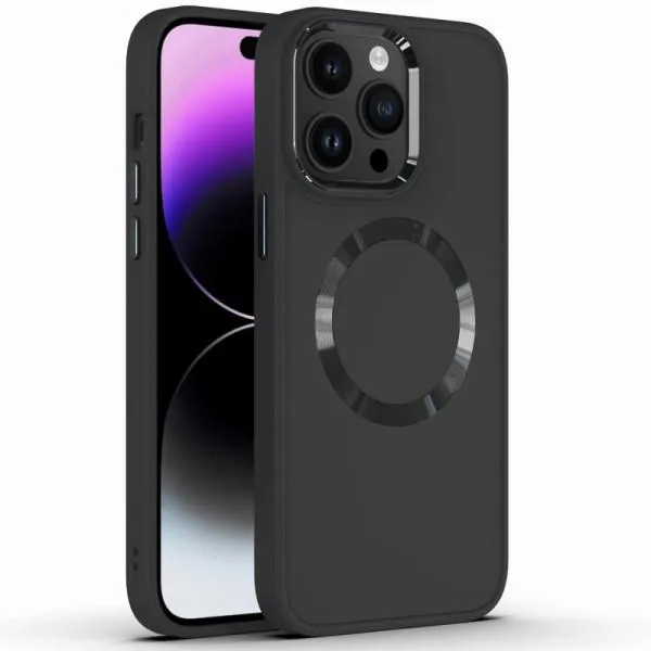 TPU чохол Bonbon Metal Style with Magnetic Fit для Apple iPhone 14 Pro (6.1") — Чорний — фото 1 TPU чохол Bonbon Metal Style with Magnetic Fit для Apple iPhone 14 Pro (6.1") — Чорний — фото 1