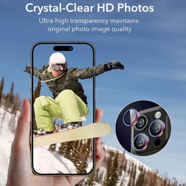 Защитное стекло Metal Classic на камеру (в упак.) для Apple iPhone 14 Pro (6.1") / 14 Pro Max (6.7") — Сиреневый — фото 4