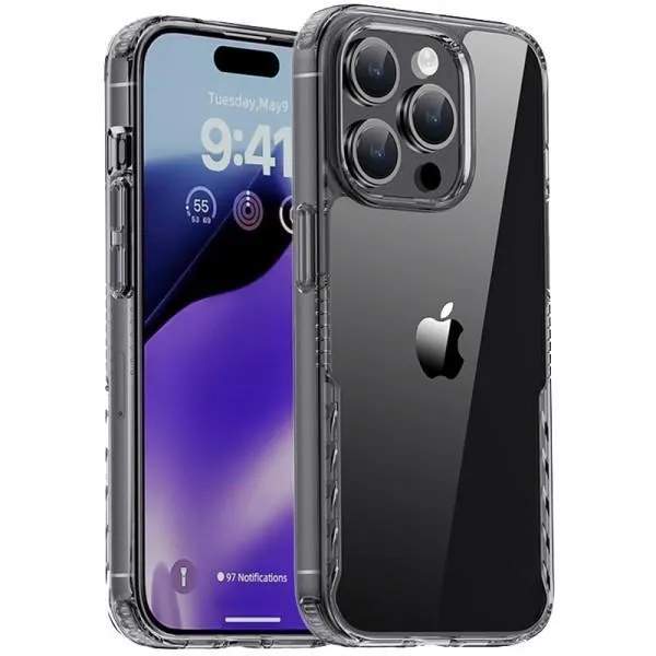 Чохол TPU+PC Multi-Color для Apple iPhone 14 Pro (6.1") — Чорний — фото 1
