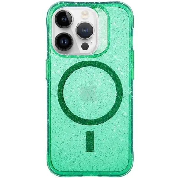 Чохол TPU Radiance with Magnetic Fit для Apple iPhone 14 Pro (6.1") — Зелений — фото 1