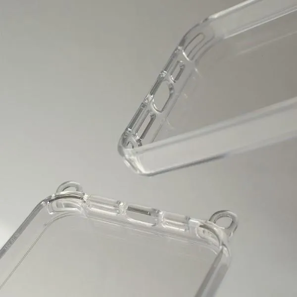 Чохол TPU Transparent with Straps для Apple iPhone 14 Pro (6.1") — Червоний — фото 5 Чохол TPU Transparent with Straps для Apple iPhone 14 Pro (6.1") — Червоний — фото 5