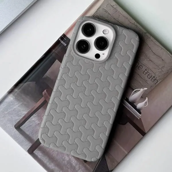 Чохол TPU Weaving для Apple iPhone 14 Pro (6.1") — Сірий — фото 3