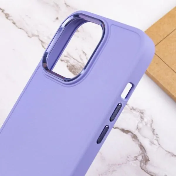 TPU чехол Bonbon Metal Style для Apple iPhone 14 Pro (6.1") — Сиреневый — фото 5