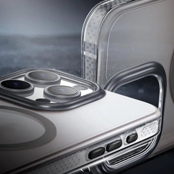 Чохол TPU+PC Shadow with Magnetic Fit для Apple iPhone 14 Pro (6.1") — Сірий — фото 3