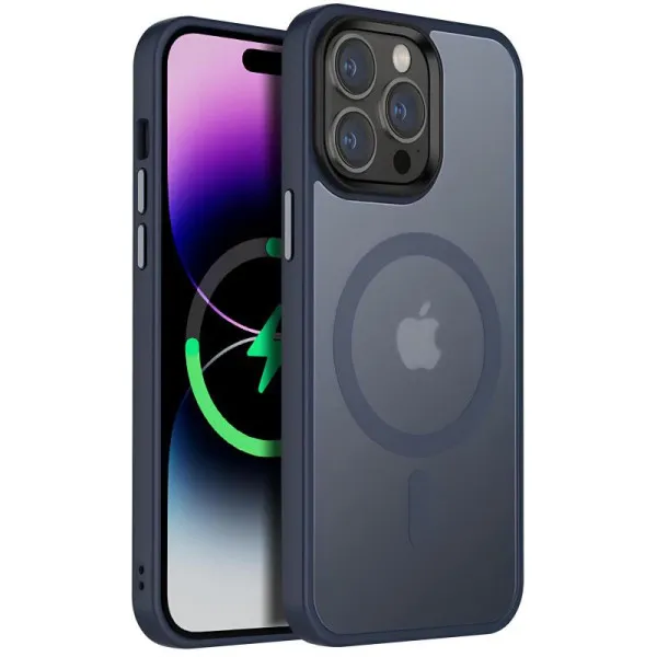 Чохол Ummi Colorful with Magnetic Fit для Apple iPhone 14 Pro (6.1") — Синій Чохол Ummi Colorful with Magnetic Fit для Apple iPhone 14 Pro (6.1") — Синій