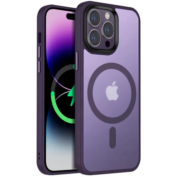 Чохол Ummi Colorful with Magnetic Fit для Apple iPhone 14 Pro (6.1") — Темно-фіолетовий