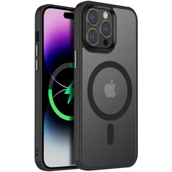 Чохол Ummi Colorful with Magnetic Fit для Apple iPhone 14 Pro (6.1") — Чорний — фото 1 Чохол Ummi Colorful with Magnetic Fit для Apple iPhone 14 Pro (6.1") — Чорний — фото 1