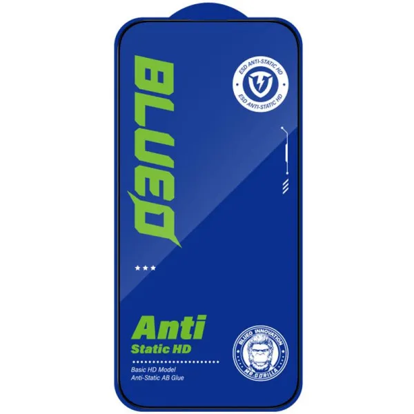 Защитное 2.5D стекло Blueo Full Cover HD для Apple iPhone 14 Pro (6.1") — Черный — фото 2