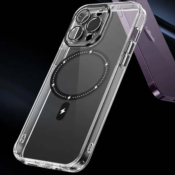 Чохол TPU+PC Colorful with Magnetic Fit для Apple iPhone 14 Pro (6.1") — Чорний — фото 5 Чохол TPU+PC Colorful with Magnetic Fit для Apple iPhone 14 Pro (6.1") — Чорний — фото 5