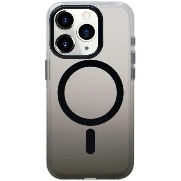 Чохол TPU+PC Shadow with Magnetic Fit для Apple iPhone 14 Pro (6.1") — Чорний — фото 1