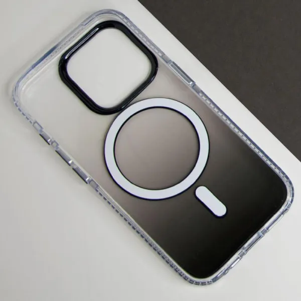 Чохол TPU+PC Shadow with Magnetic Fit для Apple iPhone 14 Pro (6.1") — Чорний — фото 4