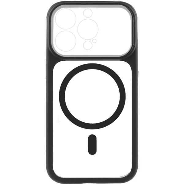 Чохол TPU+PC GETMAN Moon Clear with MagSafe для Apple iPhone 14 Pro (6.1") — Чорний — фото 3 Чохол TPU+PC GETMAN Moon Clear with MagSafe для Apple iPhone 14 Pro (6.1") — Чорний — фото 3