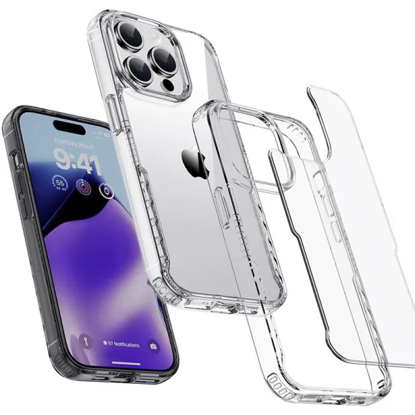 Чохол TPU+PC Multi-Color для Apple iPhone 14 Pro (6.1") — Прозорий — фото 2 Чохол TPU+PC Multi-Color для Apple iPhone 14 Pro (6.1") — Прозорий — фото 2